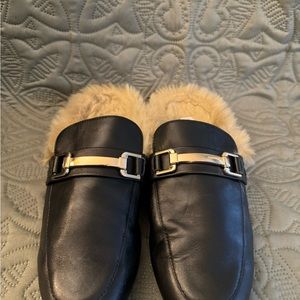 Fur Lined Loafers - Sz 8
